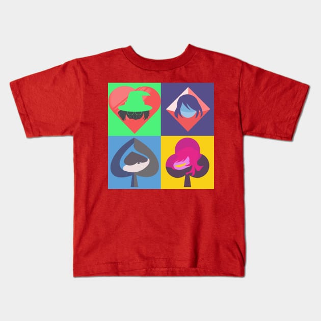 The Gang - Deltarune [Minimalist] Merchandise Kids T-Shirt by hitoridraws